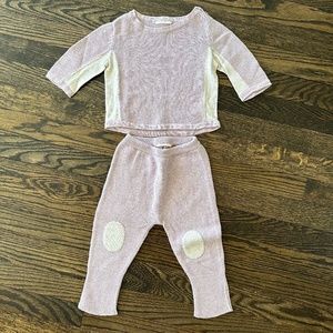 TANE ORGANICS Handmade Organic Cotton Knit Set 6-12m